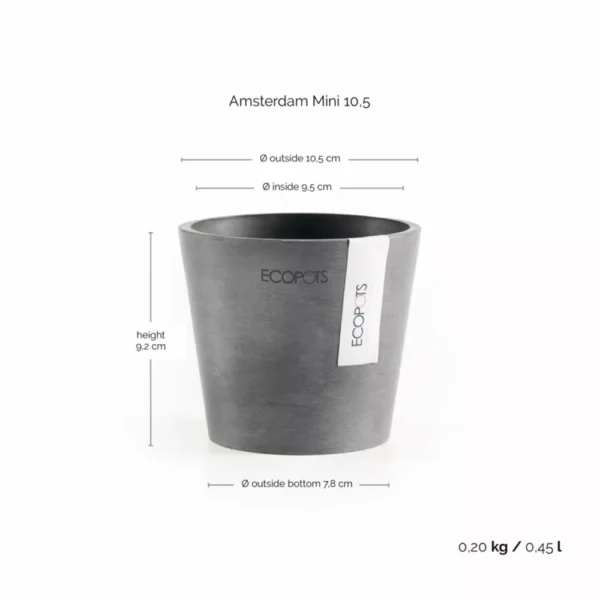 Ecopots γλαστράκι Amsterdam Mini - Image 3